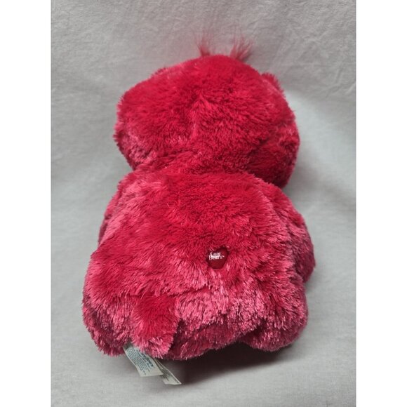 Care Bears 2006 ALWAYS THERE BEAR 12" Red Fluffy Floppy Plush Stuffed Animal - Picture 7 of 9